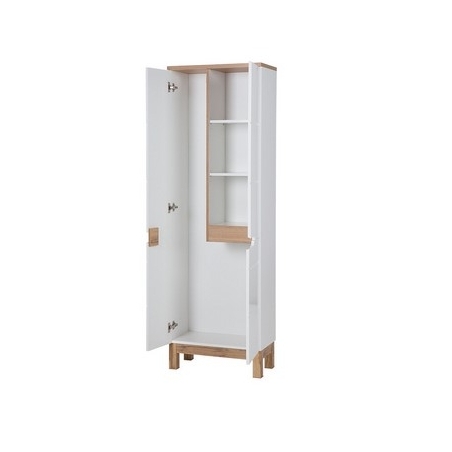Szafka wysoka 3 drzwi Bali White COMAD