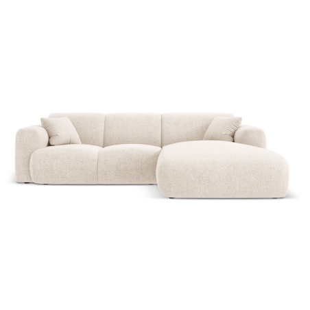 Sofa narożna 4-osobowa Nolio 260x170 Cosmopolitan design jasnobeżowa prawa