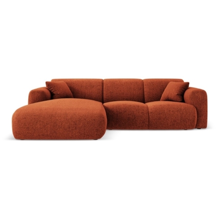 Sofa narożna 4-osobowa Nolio 260x170 Cosmopolitan design lewa pomaranczowa