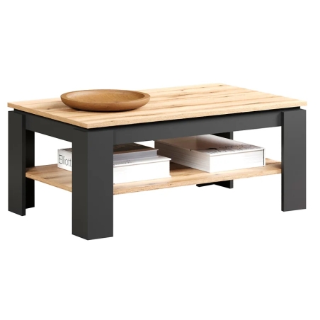Esteban 110cm table LAW/110 oak evok/graphite BRW