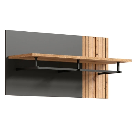 Wall hanger Esteban 80cm WIE/80PN graphite/oak evok BRW