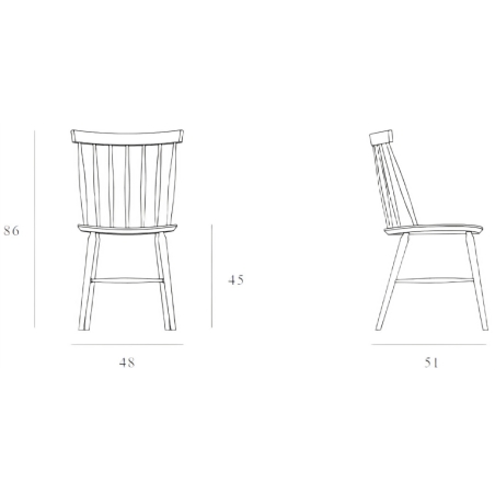 Antilla chair A-9850 Beech Paged