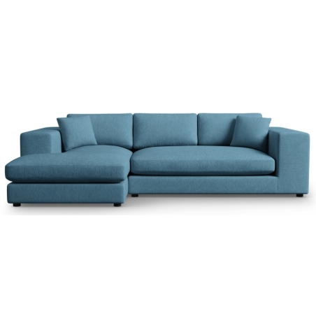Sofa narożna Tendance tkanina strukturalna Christian Lacroix niebieska lewostronna