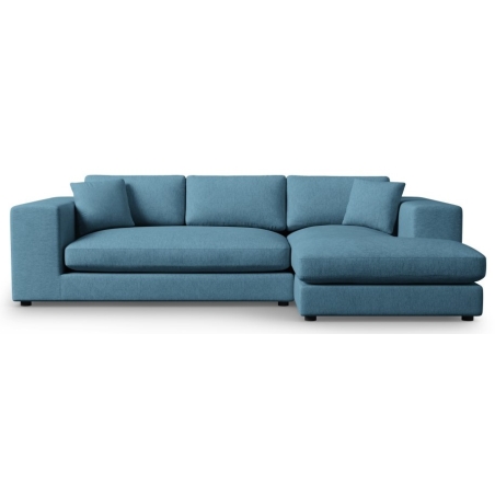 Sofa narożna Tendance tkanina strukturalna Christian Lacroix niebieska prawostronna