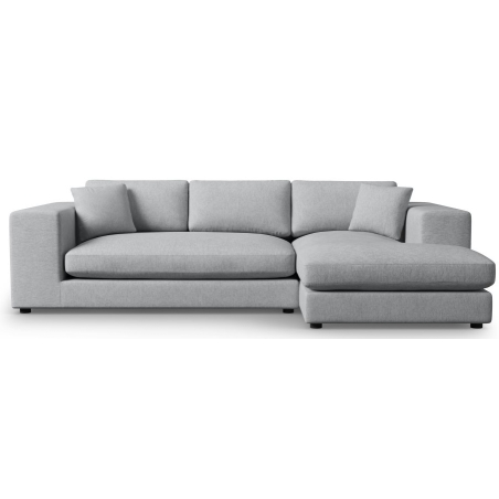 Sofa narożna Tendance tkanina strukturalna Christian Lacroix jasnoszara prawostronna