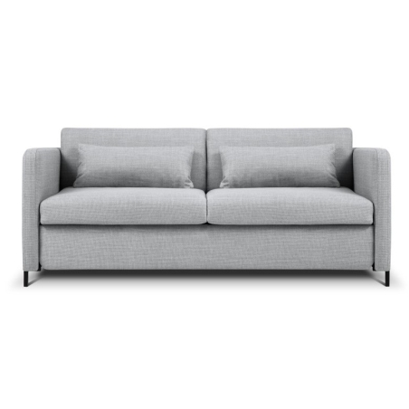 Sofa 2-osobowa Yanis Tkanina Strukturalna jasna szara Christian Lacroix