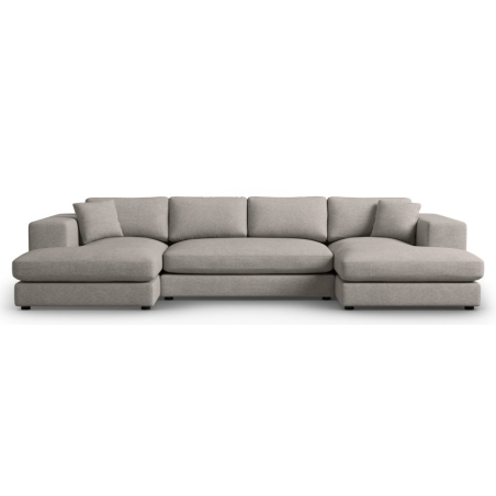 Tendance panoramic corner sofa structural fabric Christian Lacroix