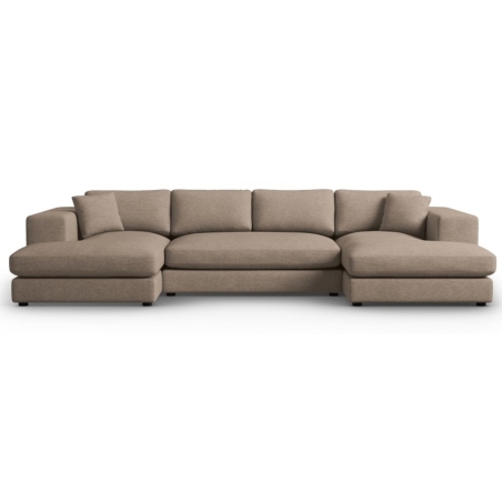 Tendance panoramic corner sofa structural fabric Christian Lacroix