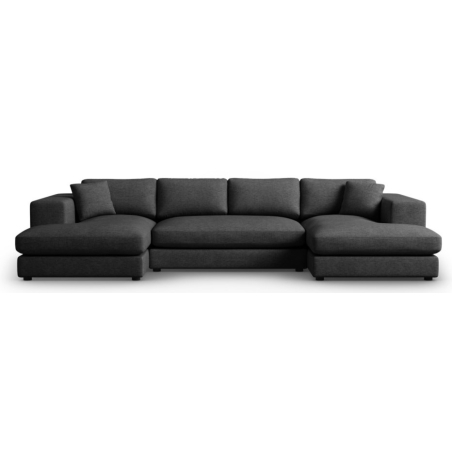 Tendance panoramic corner sofa structural fabric Christian Lacroix