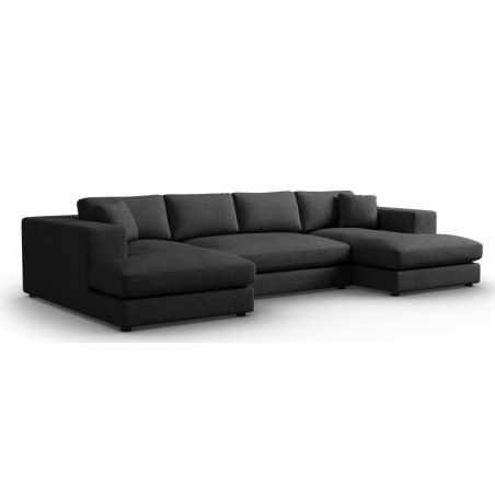 Tendance panoramic corner sofa structural fabric Christian Lacroix