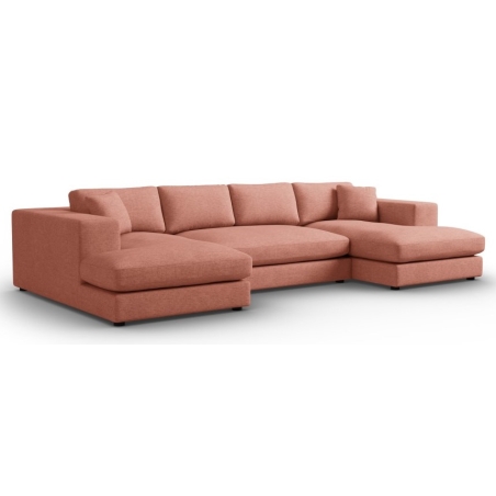 Tendance panoramic corner sofa structural fabric Christian Lacroix