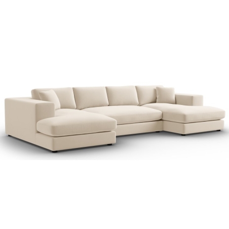 Tendance velvet panoramic corner sofa Christian Lacroix
