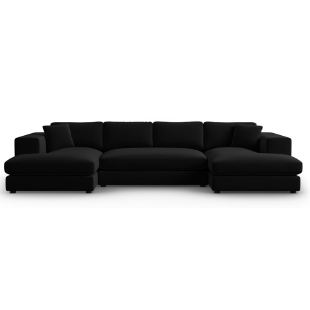 Tendance velvet panoramic corner sofa Christian Lacroix