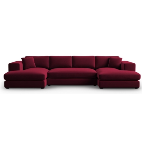 Tendance velvet panoramic corner sofa Christian Lacroix