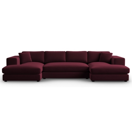 Tendance velvet panoramic corner sofa Christian Lacroix
