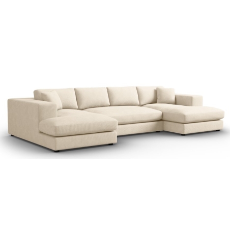 Tendance corduroy Christian Lacroix panoramic corner sofa