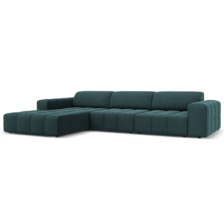 Luc 4-seater sofa bed in velour by Christian Lacroix