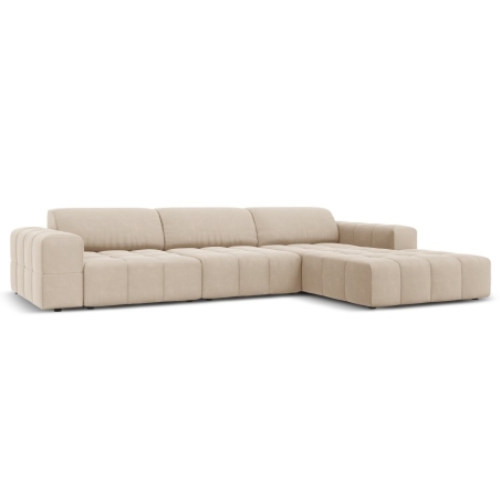 Luc 4-seater sofa bed in velour by Christian Lacroix
