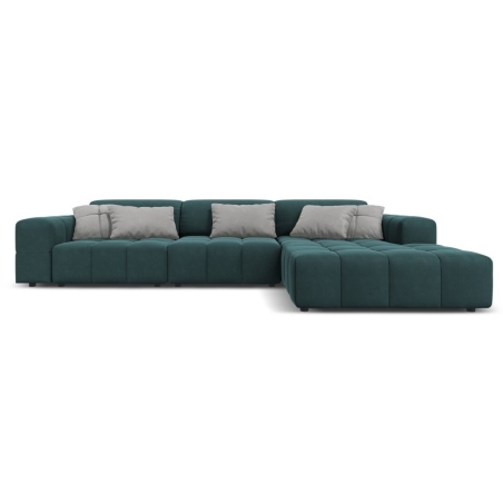 Luc 4-seater sofa bed in velour by Christian Lacroix
