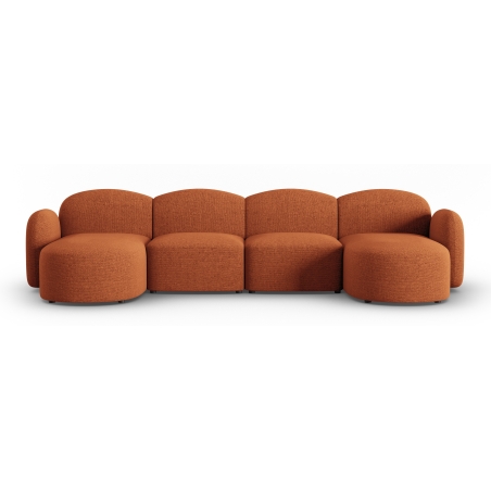 Blair chenille Micadoni 6-seater panoramic sofa bed
