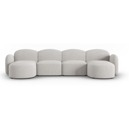 Blair chenille Micadoni 6-seater panoramic sofa bed