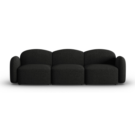 Sofa 3-osobowa Blair szenil Micadoni czarny melanż