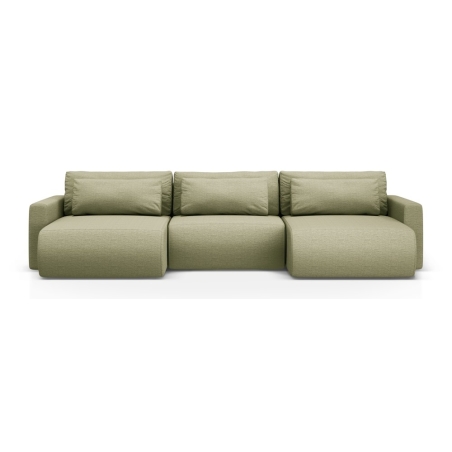 4-seater corner sofa with sleeping function Belfast Structural fabric Cosmopolitan-design