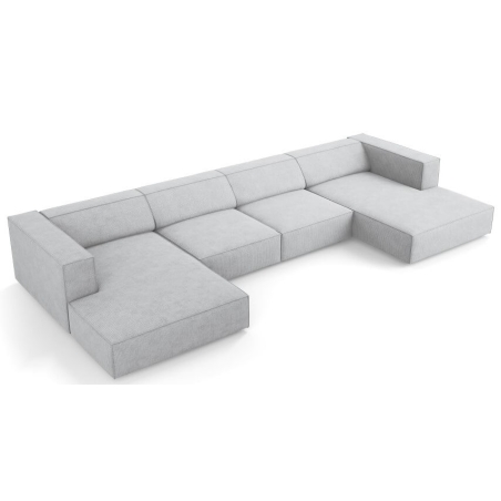 Narożnik 6-osobowy Arendal szenil z efektem sztruksu Cosmopolitan Design