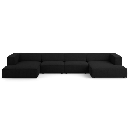 6-seater Arendal chaise lounge sofa with corduroy effect Cosmopolitan Design