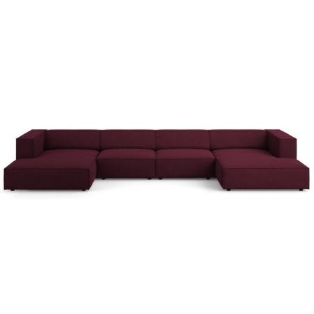 6-seater Arendal chaise lounge sofa with corduroy effect Cosmopolitan Design