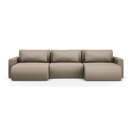 4-seater corner sofa with sleeping function Belfast Structural fabric Cosmopolitan-design