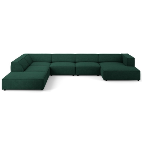 7-seater Arendal chaise lounge sofa with corduroy effect Cosmopolitan Design