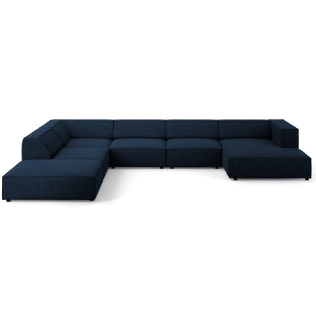 7-seater Arendal chaise lounge sofa with corduroy effect Cosmopolitan Design