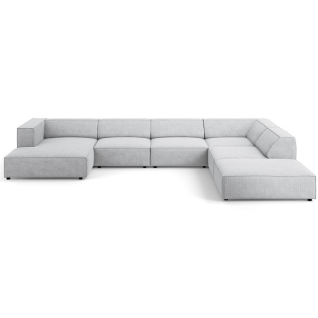 7-seater Arendal chaise lounge sofa with corduroy effect Cosmopolitan Design