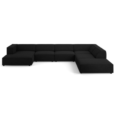 7-seater Arendal chaise lounge sofa with corduroy effect Cosmopolitan Design