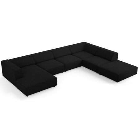 7-seater Arendal chaise lounge sofa with corduroy effect Cosmopolitan Design