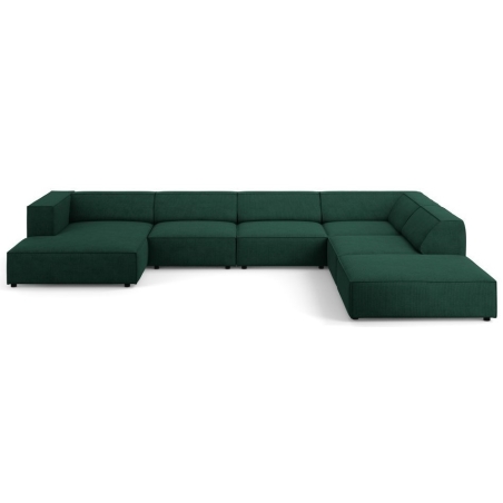 7-seater Arendal chaise lounge sofa with corduroy effect Cosmopolitan Design
