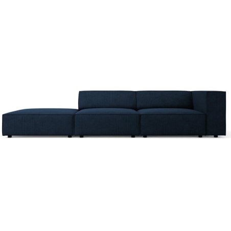 Sofa 4-osobowa szenil z efektem sztruksu Arendal Cosmopolitan Design lewostronna granat