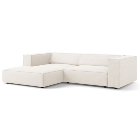 Arendal 3-seater corner sofa chenille with corduroy effect Cosmopolitan Design