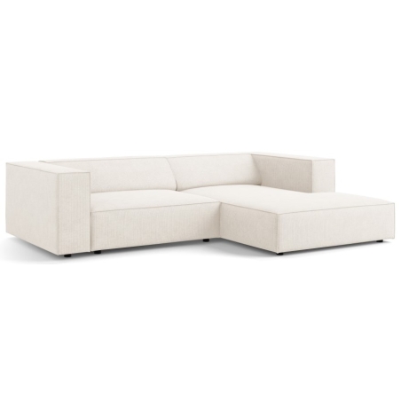 Arendal 3-seater corner sofa chenille with corduroy effect Cosmopolitan Design