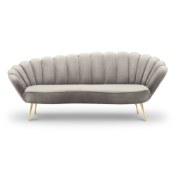 Kolor tapicerki: shades of beige Welur Kingston Cosmopolitan-design: Beige Clair (Riv21) Nogi Kingston Cosmopolitan-design: Gold metal 