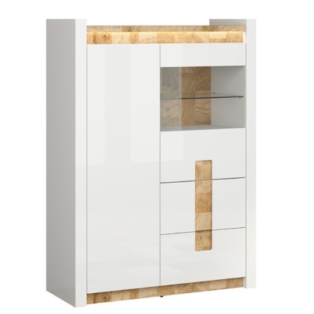 Alameda Black Red White cabinet