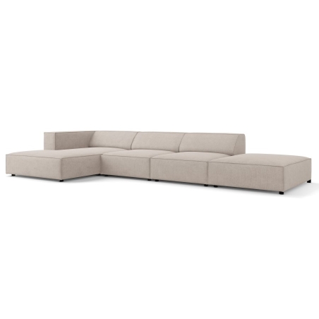 5-seater Arendal chaise lounge sofa with corduroy effect Cosmopolitan Design