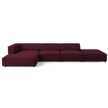 5-seater Arendal chaise lounge sofa with corduroy effect Cosmopolitan Design