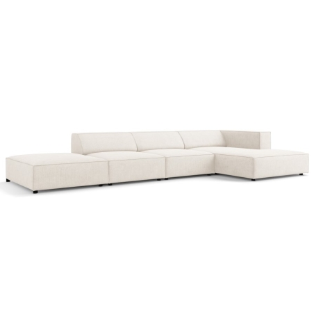 5-seater Arendal chaise lounge sofa with corduroy effect Cosmopolitan Design