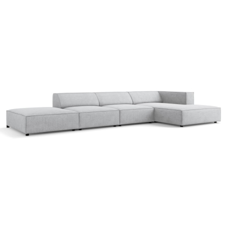 5-seater Arendal chaise lounge sofa with corduroy effect Cosmopolitan Design