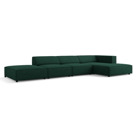 5-seater Arendal chaise lounge sofa with corduroy effect Cosmopolitan Design