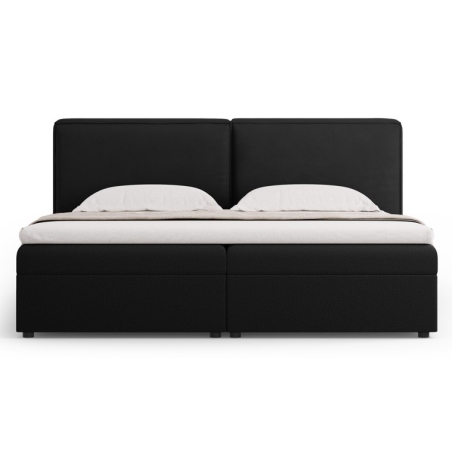 colour - shades of black, Structured fabric Arendal bed Cosmopolitan Design - Noir (Meg368)
