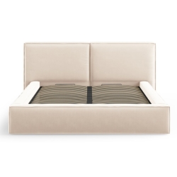 Kolor tapicerki: shades of beige Velour Arendal bed Cosmopolitan Design: Beige Clair (Blu22) 