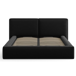 Kolor tapicerki: shades of black Velour Arendal bed Cosmopolitan Design: Noir (Blu19) 